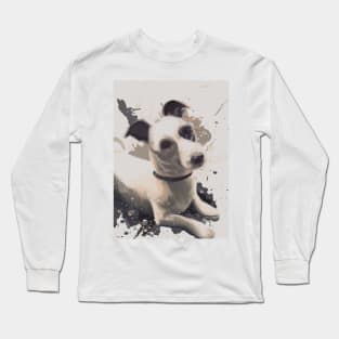 Jack Russell Paint Splatter Long Sleeve T-Shirt